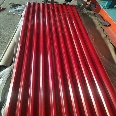 толщина PPGL 0.1-1.0mm гофрировала стальной лист для коммерчески здания