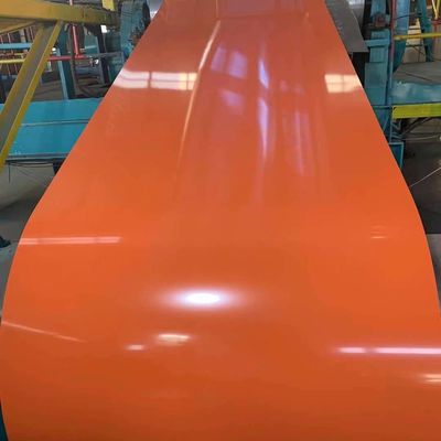 Цвет PPGI покрыл гальванизированную рифленым катушку GI толя металла Prepainted листом стальную