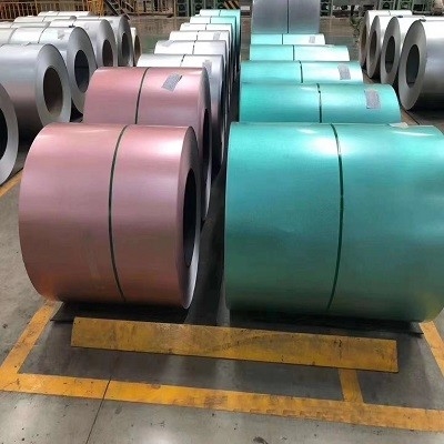Холоднокатаная катушка с полимерным покрытием DC51D PPGL Prepainted Galvalume Steel Coil